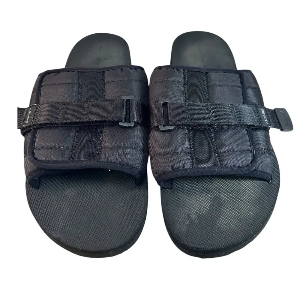 Allsaints Coleman Black Slip-On Sandals Mens 11.5 Preowned